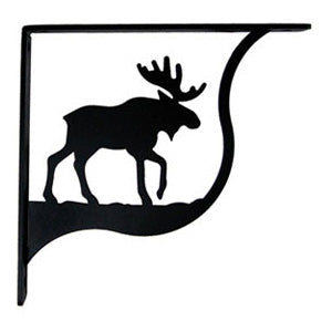 Wrought Iron Moose Shelf Brackets