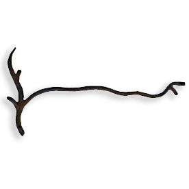 Wrought Iron South Fork Towel Bar 24" by Mathews & Co.