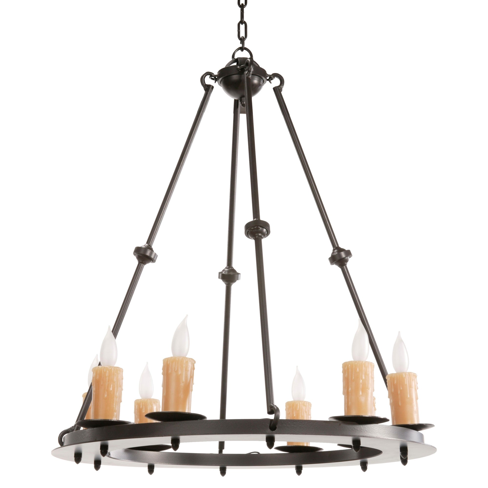 Nova Chandelier 8 Light w/ Candle Drip Cover