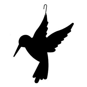 Wrought Iron Hummingbird Silhouette