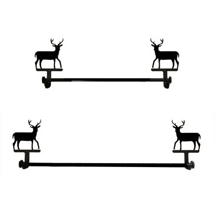 Wrought Iron Deer Towel Bar