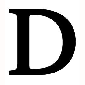 Wrought Iron Letter D
