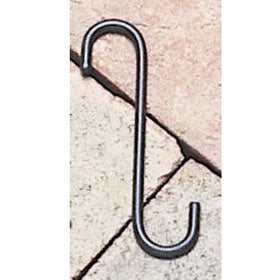 Wrought Iron S-Hook - 4" x 3/4"