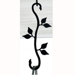 Wrought Iron Leaf S-Hook