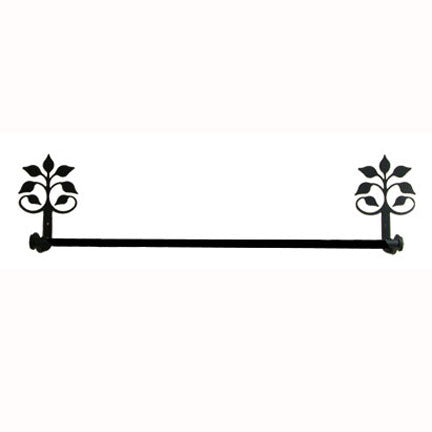 Wrought Iron Leaf Fan Towel Bar