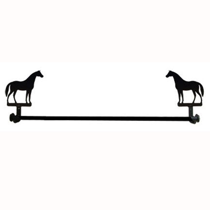 Wrought Iron Horse Towel Bar