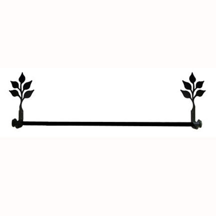 Wrought Iron Leaf Towel Bar