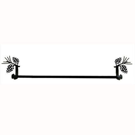 Wrought Iron Pine Cone Towel Bar
