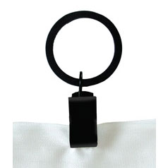 Kirsch Wrought Iron Drapery Clip Rings Black MPN# 56361770 7 QTY 