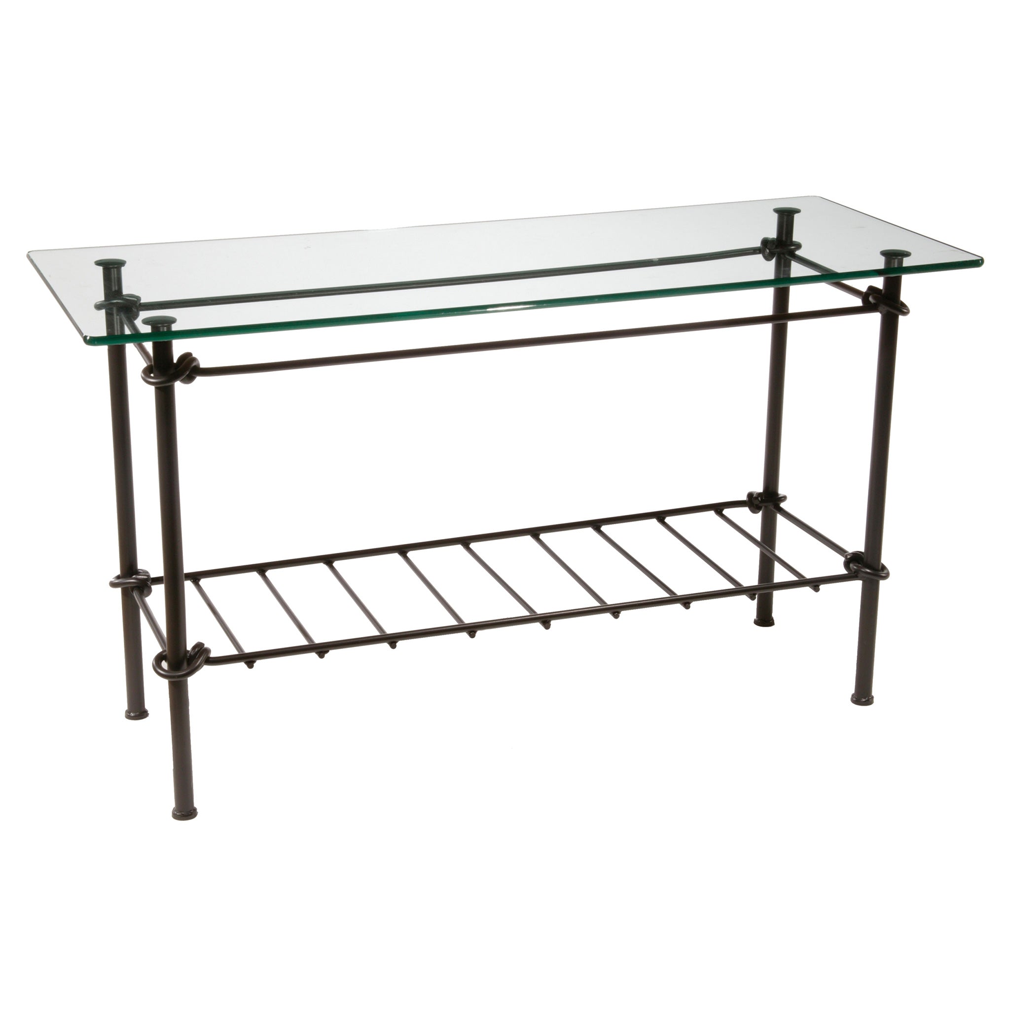 Wrought Iron Console Table Knot, Wrought Iron Console Table With Glass Top