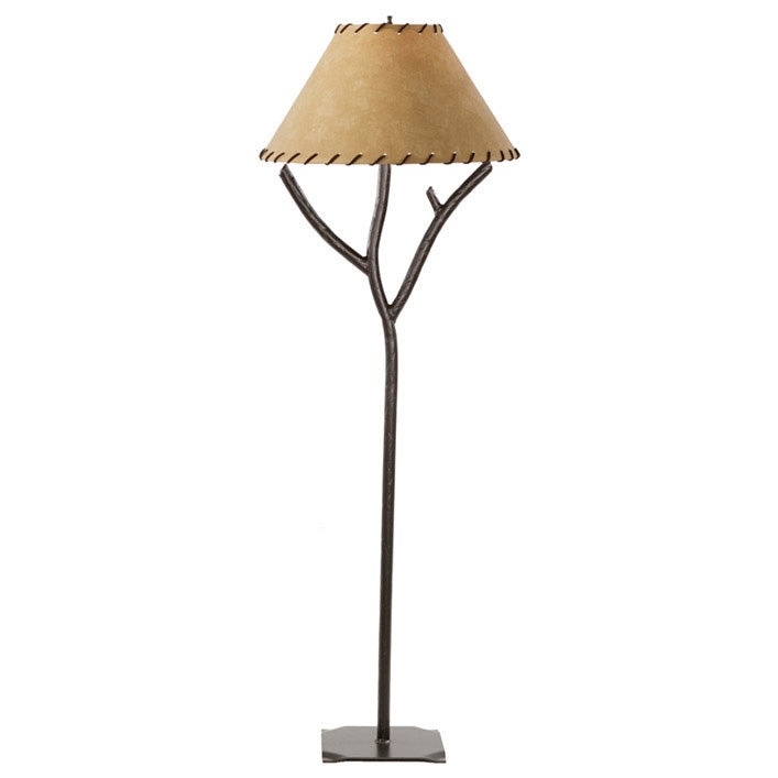 Rustic Wrought Iron Floor Lamp Woodland Floor Lamp