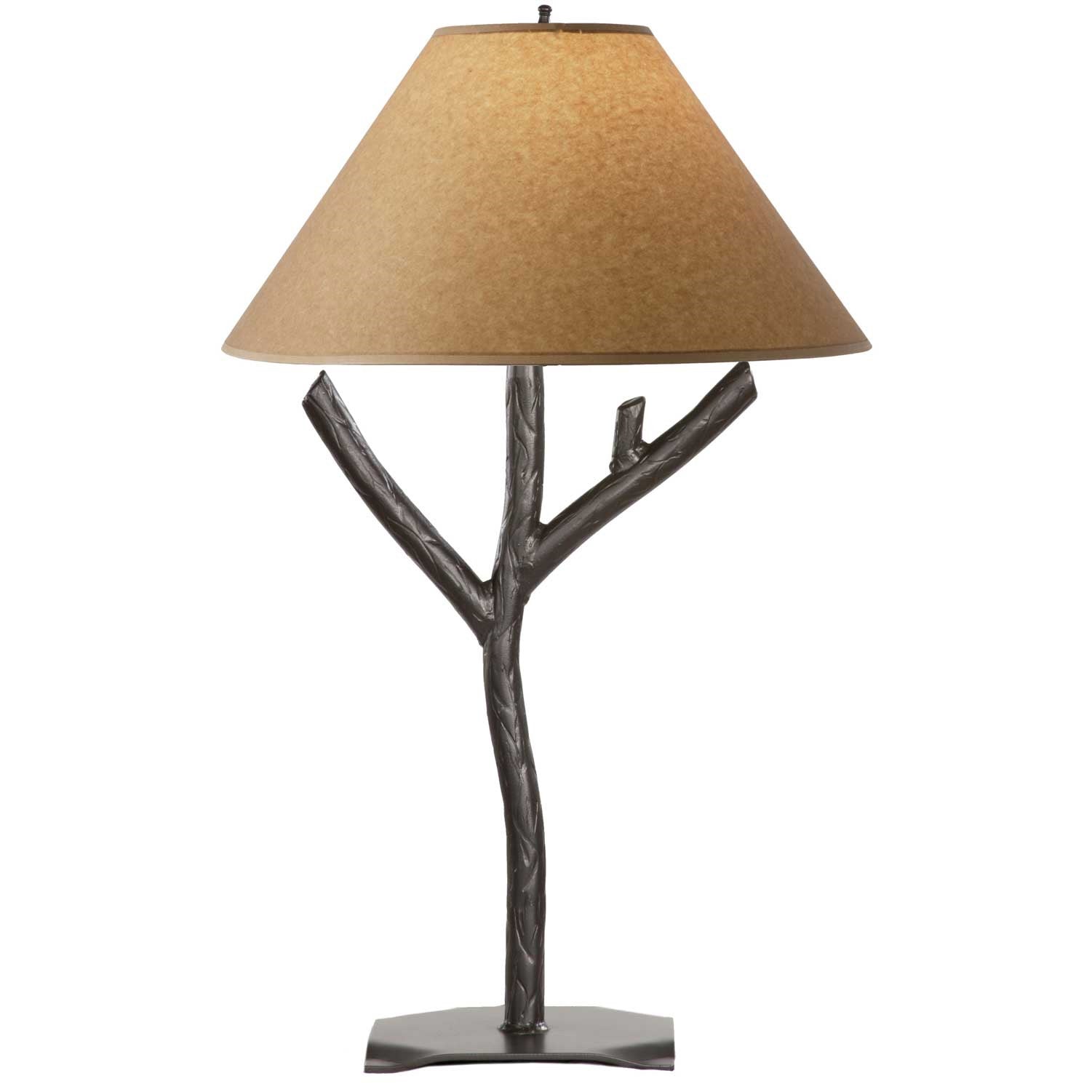Rustic Wrought Iron Table Lamp, Woodland Table Lamp